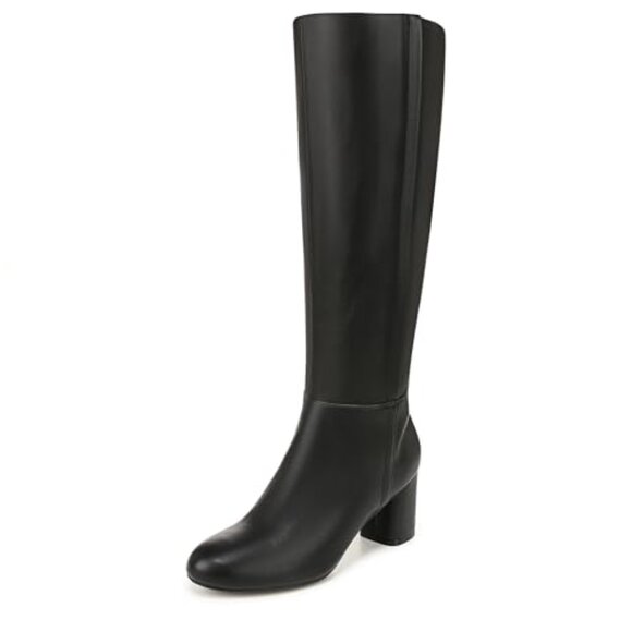 Naturalizer Womens Loving Wide Calf Black Smooth Wide Calf - Picture 1 of 1